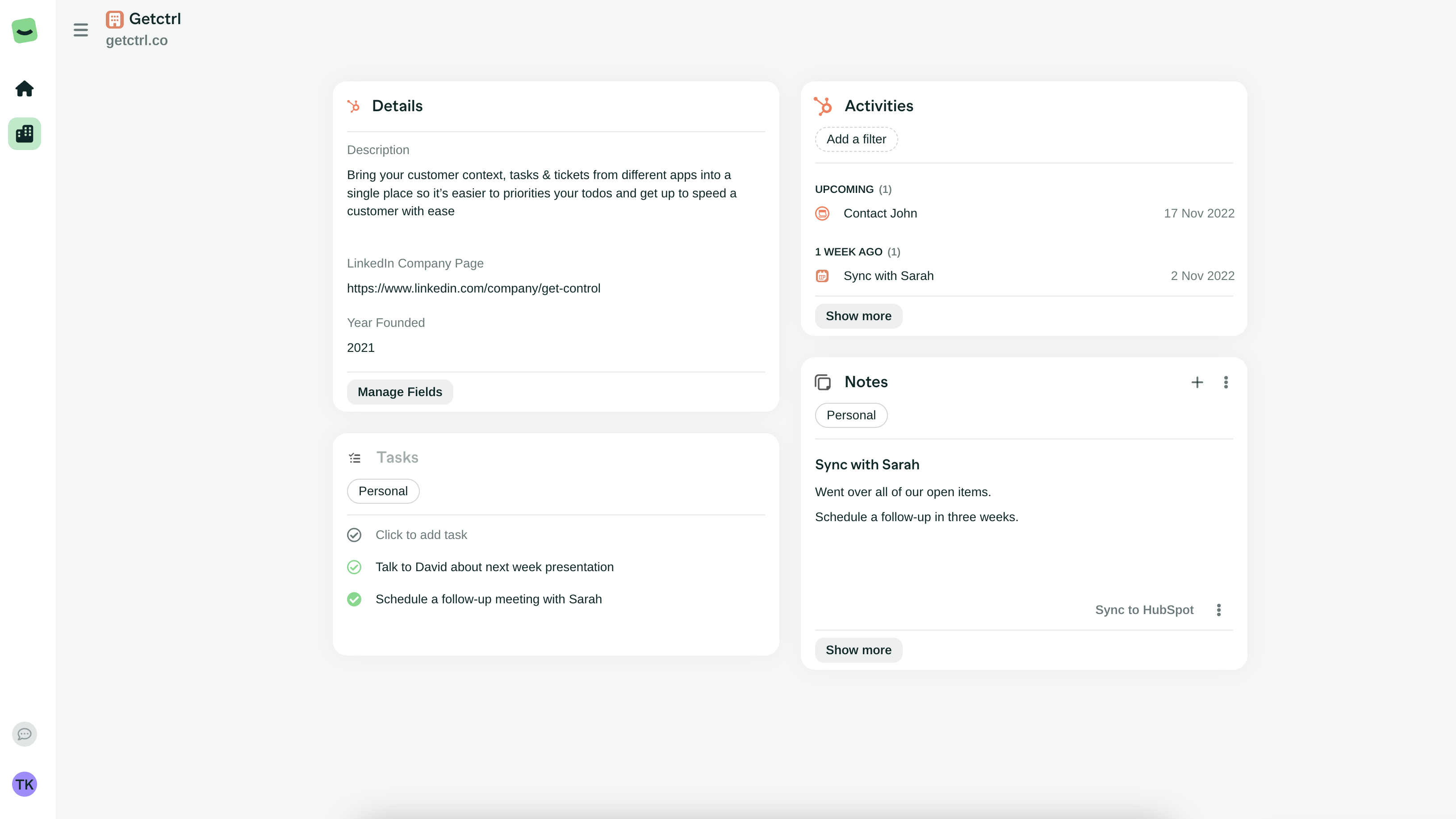 Manage HubSpot data in a customizable workspace